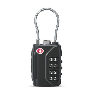 Multipurpose 4 Digit Combination Lock For Luggage Easy Resets Combination Zinc Alloy Construction Travel Security Lock