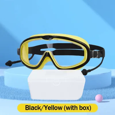 Childrens Large Frame Swimming Goggles with Silicone Earplugs