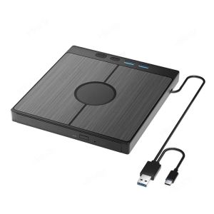 7-in-1 USB 3.0 Type C External CD DVD RW Optical Drive DVD Player Burner Reader Multi-Function Drive For Windows Mac PC Laptop