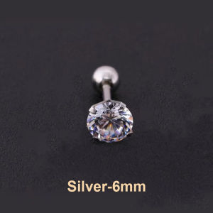 [Ashely Joson] COD 1 Piece 4 prong Rhinestone tai đinh tán Bông tai cho phụ nữ nam giới tragus sụn tiêu chuẩn Thùy đồ trang sức quà tặng