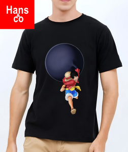 Kaos Pria 3 Dimensi Motif Animasi Luffi Balon Tshirt Oblong Katun 24s H054 By Hans & co