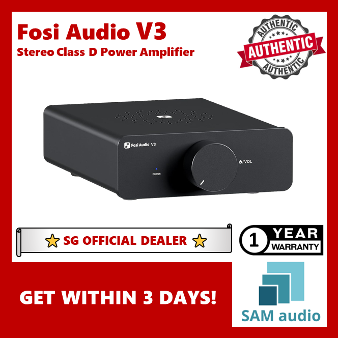 [🎶SG] FOSI AUDIO V3 Stereo Power Amplifier | Lazada Singapore