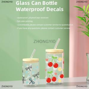 [COD] ZHONGYI0 3D UV dtf chuyển Stickers 16oz cup kết thúc tốt đẹp phim hoạt hình Bow in cho DIY gốm kim loại da