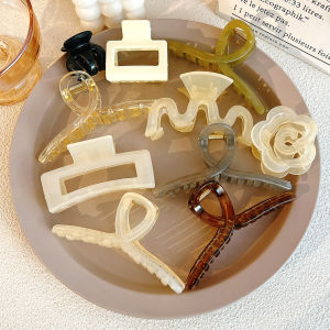 Hair Clamp for Women Big Set Plush Hair Tie Set Elegant Clip for Hair Ponytail Fashion Accessories