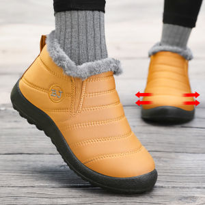 Free Shipping Cotton Shoes For Couples Large Size WomenS Shoes Cold-Proof Snow Boots Plush Lined Thickened Short Boots Warm Soft-Soled Low-Top Cotton Boots