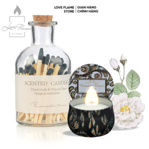 Diêm Dài Đốt Nến Hũ Thủy tinh Romantic Times Phụ kiện Thắp Nến Thơm Vật Dụng Decor Phòng