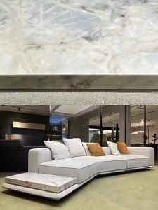 Fabric Sofa Large Flat Villa Inline Corner Horizon Sofa