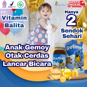 Vitamin balita 1 tahun / Vitamin bayi 1 tahun / Vitamin anak grotima