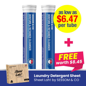 SESSOM & CO Denture and Retainer Cleanser 60 tablets