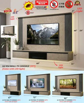 Wall Mount TV Console 4/5/6/7 Feet