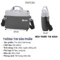 Túi Đựng Laptop Có Ngăn Đệm Chống Sốc 15.6 Inch Túi Xách Nam Tài Liệu A4 Công Sở Cặp Đựng Đi Học Đi Chơi Đi Làm TXTM1. 