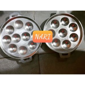 Khuôn bánh khọt gang loại lớn 12 lỗ 19 lỗ làm bánh khọt - khuôn làm bánh khọt kèm nắp chất liệu ga - gia dụng Nari