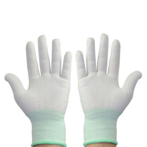 10 Pairs Antistatic Gloves ESD Electronic Working Gloves PU Finger PC Antiskid Gloves For Garden