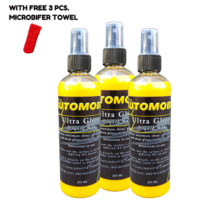 Automobio Ultra Gloss Liquid Wax with FREE Microfiber Towel Car Care Car Shine & Car Paint Gloss | 250ML