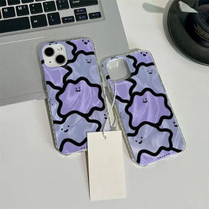 RouJiang Casing For Samsung s21 s23 s24 ultra A11 A12 A13 A14 A15 A22 A32 A52 A72 A23 A33 A53 A73 A24 A34 A54 A25 A35 A55 A02 A03 A05 A30 A50 A21s A 31 A51 A71 4G 5G Cartoon Cute Purple Monster Bracket ins Minimalist Feather Laser Advanced Case Soft Cover