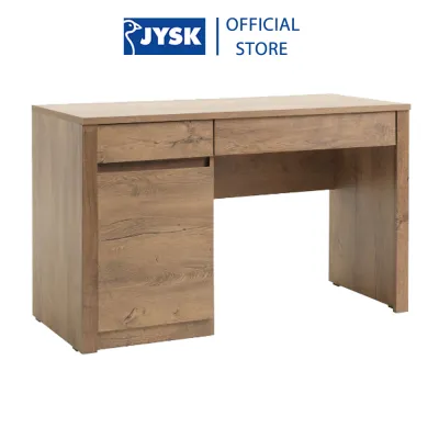 Bàn làm việc JYSK Vedde gỗ công nghiệp màu sồi D120xR53x48cm