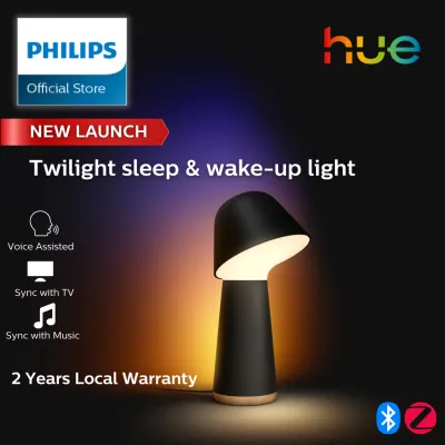 Philips Hue Twilight sleep and wake-up light black table light for bedside | smart night light