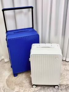 {SG Stock} Wide Trolley Luggage/Zipper Travel Luggage Cabin Size Suitcase WIth universal silent wheel and TSA Lock