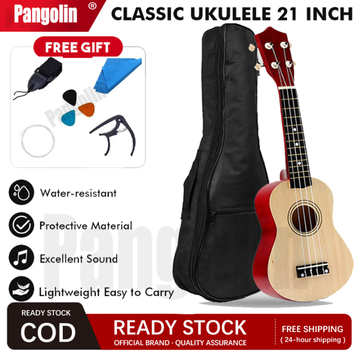 Ukulele Soprano 4 Strings Spruce Basswood Guitar Set Complete Package ...