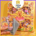[Capybara] Hộp 100 Tấm Sticker Capybara Hình Dán Chuột Lang Nước Trang Trí Dễ Thương Đồ Chơi Trẻ Em. 