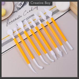 [Creative] 8pcs Set Clay Modeling Tools Plastic Wax Carving Pottery Tools Carving Sculpture Shaper Polymer Clay Sculpting Set