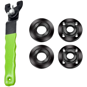 Angle Grinder Flange Wrench Set With 5/8 Thread Adjustable Spanner Wrench Steel Tool For Grinding Disc Replacement