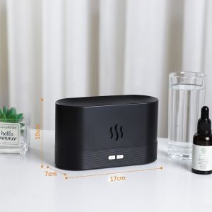 Flame Air Aroma Diffuser Humidifier 7 Colorful Flame Defusers- Auto Off 180ml Essential Oil Diffuser