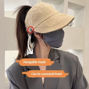 GAMNGFYE Simple Sports Outdoor Peaked Cap Baseball Cap Sunscreen Cap Empty Top Cap For Girls Cotton Fisherman Hat Visors Cap Sun Hat Korean Style Cap