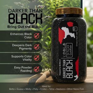 Makanan Serbuk Darker Than Black Powder Warna Hitam Cupang Guppy dan Ikan Lainnya IKANESIA