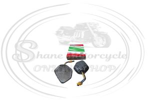 Two Tone Mini Side Mirror Carbon For Yamaha/Honda
