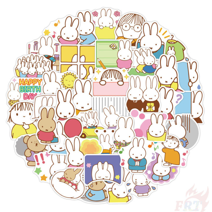 Miffy Rabbit Sticker 650Pcs/Set Miffy Stickers KPOP Cartoon Rabbit DIY Fashion Mixed ...