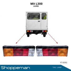 MITSUBISHI L-300 L300 TAIL LIGHT TAIL LAMP ASSEMBLY WITH BRACKET RH LH 12VOLTS YT-0593