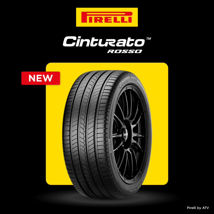 [ส่งฟรี+ติดตั้งฟรี] 195/55R15 ยางรถยนต์ PIRELLI รุ่น CINTURATO ROSSO ...
