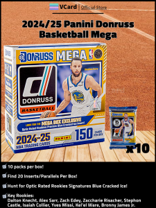 2024/25 Panini Donruss Basketball Mega Box. -100% Original. Trading Card Hobby Collectibles- 篮球卡盒 帕尼尼