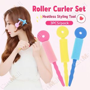 3Pcs/pack Roller Curler Set Curling Rod Hair Salon Perm Hair Tools Heatless Styling Tool