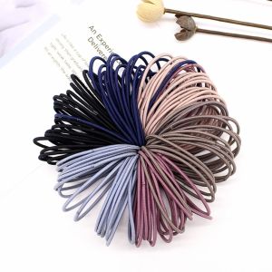50Pcs/Set 5Cm Hair Accessories Women Rubber Bands Scrunchy Elastic Hair Band Girls Headband Decorations Ties Gum For Hair