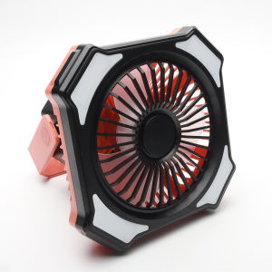 พัดลมพกพาแคมป์ พัดลมแคมป์ปิ้ง พัดลมไร้สาย ชาร์จไฟได้USB โหมด SOS ไฟกะพริบ ไฟฉุกเฉินแบบพกพา พัดลมพกพาชาร์จ พัดลมชาร์จแบต พัดลม ปรับความเร็วลมได้ 3 ระดับ ด้วยการชาร์จแผงโซลาร์เซลล์