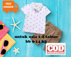 Setelan Anak Laki Laki Terbaru Kaos Umur 1 2 3 4 5 Tahun STELAN STEVEN DAIROKU