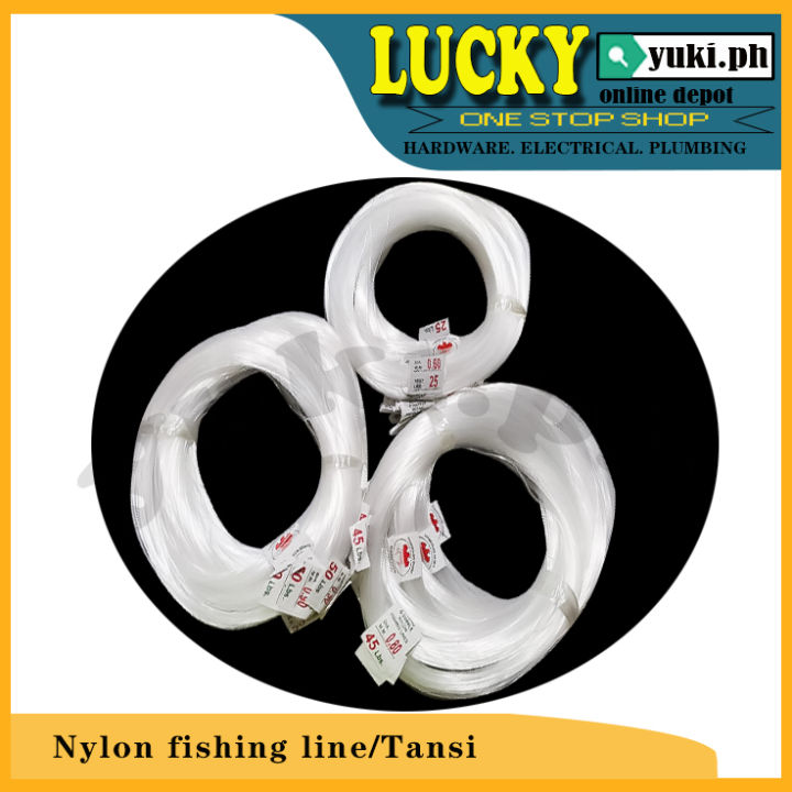 NYLON STRING FISHING LINE / TANSI 30 grams per roll ( 10 rolls per pack )