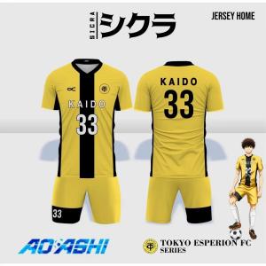 [Local Stock] VCC Summer Mens Tokyo Esperion FC Anime Jersey Ao Ashi Cosplay Anime Jersey Set Street Sportswear