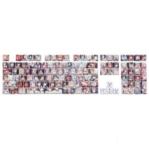 108 Keys/set Personality OEM Profile Opaque Anime Theme Keycap PBT Dye Sublimation for Key Caps for Mechanical Keyboard