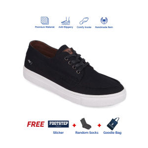 Footstep Footwear Sepatu pria Sneakers Eternal Black Original Shoes