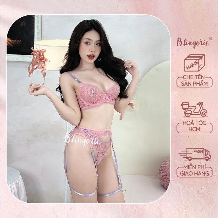 Bộ Đồ Lót Ren Trẻ Trung (Không kèm tất) - B.Lingerie
