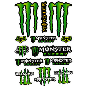 Laser Monster Energy Motorcycle Sticker Claw Helmet Reflective Sticker Motorcycle Waterproof Decoration Accessories for Yamaha Honda Suzuki