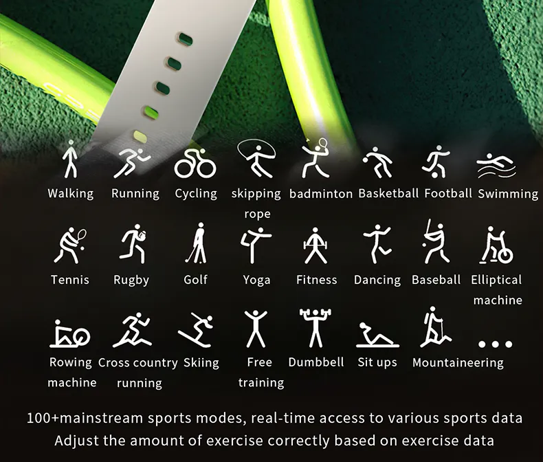 Aolon Curve Smart Watch IP68 Waterproof Heart Rate Blood Oxygen