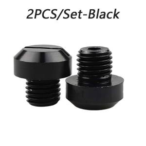 1Pair Motorcycle M10x1.25 Rearview Mirror Thread Hole Plugs Bolts Covers Caps Rearview Mirror Holder Anodize Surface Finish Universal Motorcycle Mirror Hole Plug 10mm Screw CNC M10*1.25 Bolts Rearview Mirror Thread Adapter Cover Caps Clockwise Screw