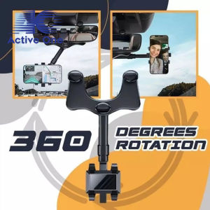 ACTIVEONE Phone Holder Mirror Clip Anti Shock In Car Rearview Mirror Rotated Grip Phone Bracket - Fulfilled by ACTIVEONE