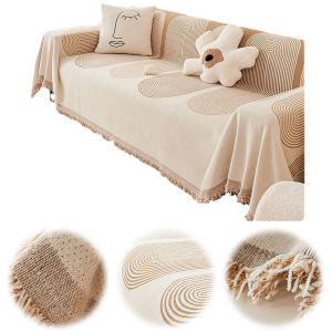 【Fast Shipping】 Bosneyel Universal Sofa Cover and Throw Blanket in Neutral Tones Perfect for Modern Home Interiors