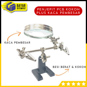 Jepit Penjepit PCB Plus Kaca Pembesar JM-501