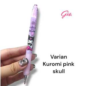 PULPEN CETEK KUROMI TINTA HITAM | PULPEN CETEK SANRIO | KUROMI | KULOMI | STATIONERY | ALAT TULIS SEKOLAH | ALAT TULIS KANTOR | ATK